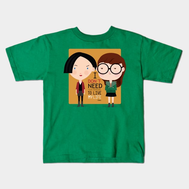 Daria Kids T-Shirt by Mjdaluz